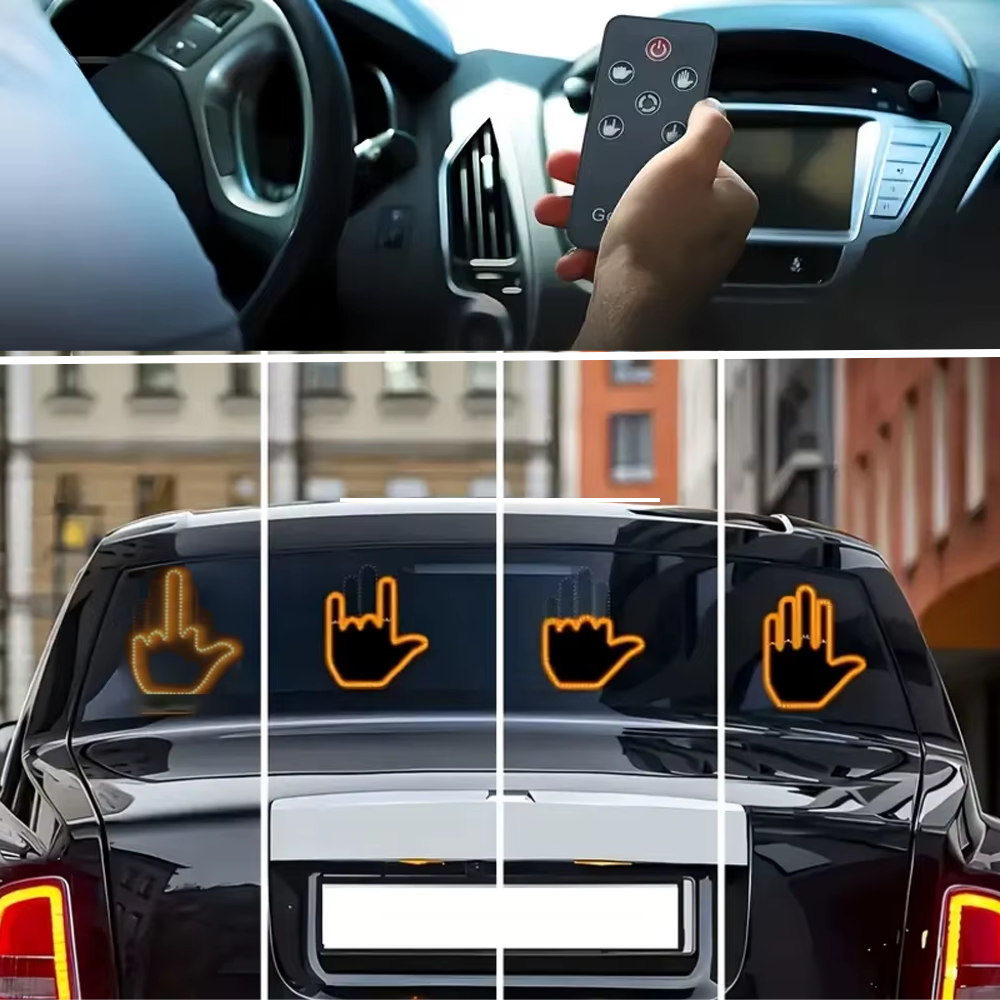 Rolig Handgest-lampa för Bilens Bakruta