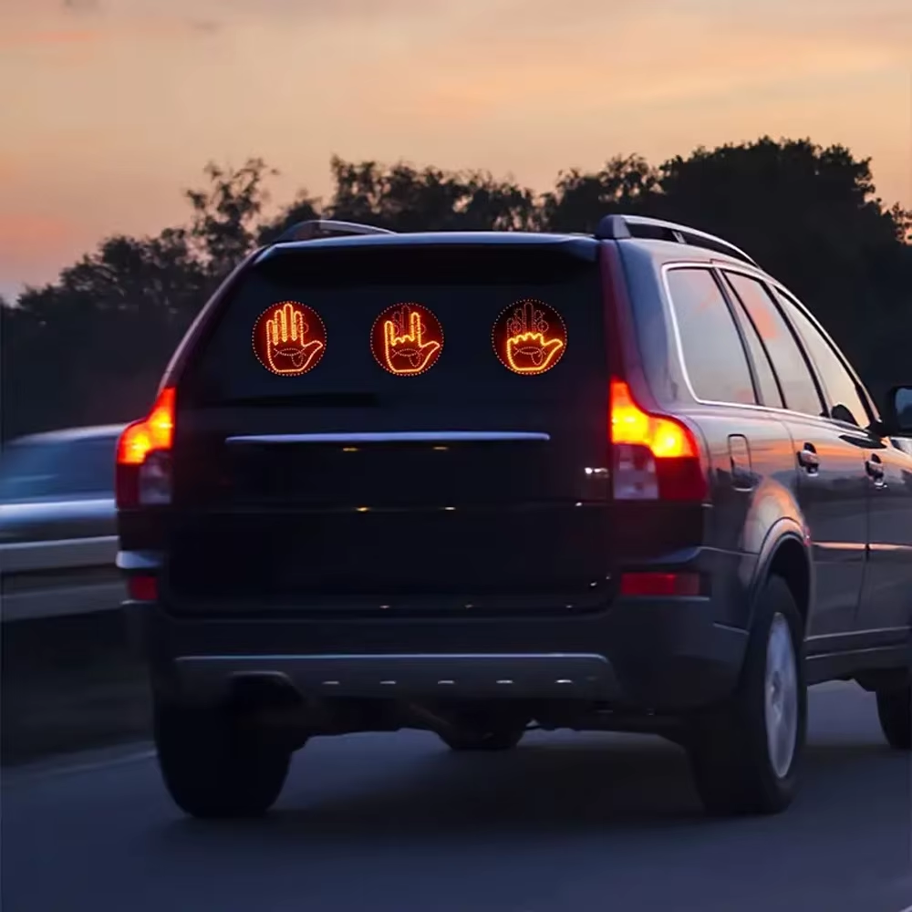 Rolig Handgest-lampa för Bilens Bakruta