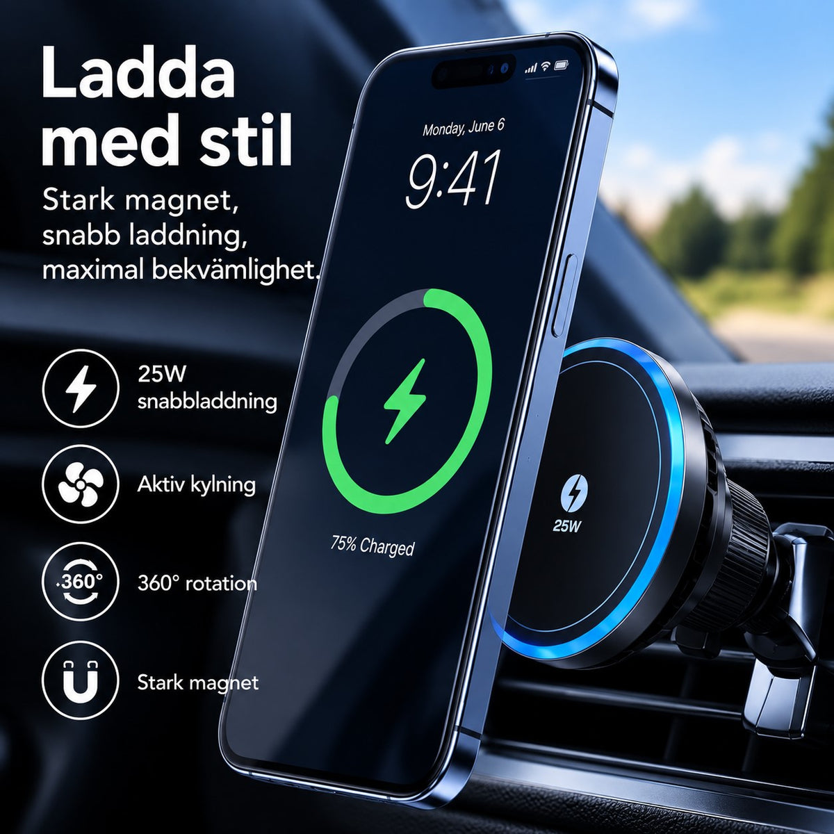 Stilren Magsafe mobilhållare